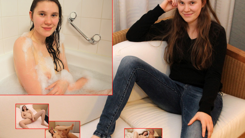 Film Alison (21) uit Arnhem in haar eerste geile seksfilmpje